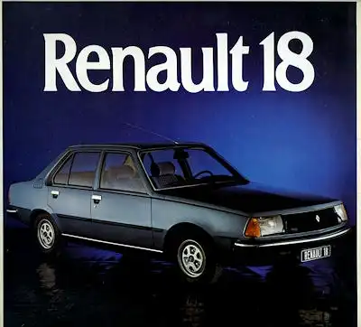 Renault 18 Prospekt 1978