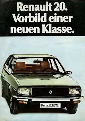 Renault 20 Prospekt 1976