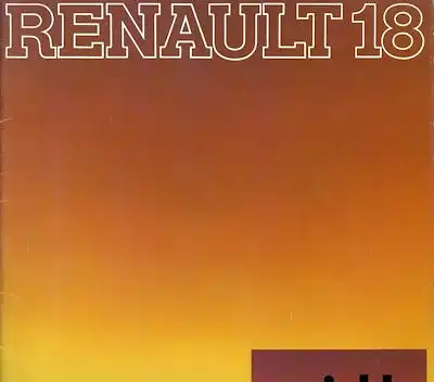 Renault 18 Variable Prospekt 1979