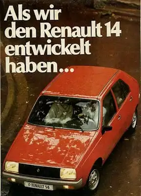 Renault 14 Prospekt 1976