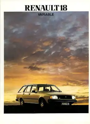 Renault 18 Variable Prospekt ca. 1981