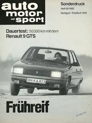 Renault 9 GTS Test ca. 1982