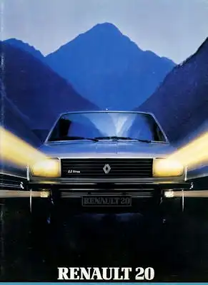 Renault 20 Prospekt ca. 1982 f