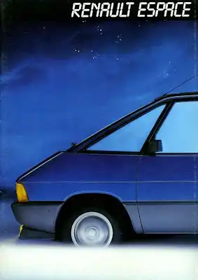 Renault Espace Prospekt ca. 1984