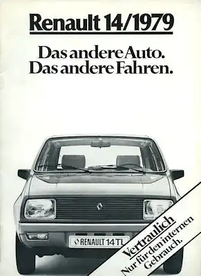 Renault 14 internes Prospekt 1979