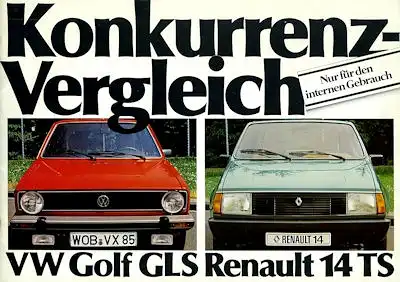 Renault 14 internes Prospekt 1980