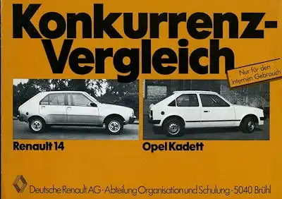 Renault 14 internes Prospekt ca. 1976