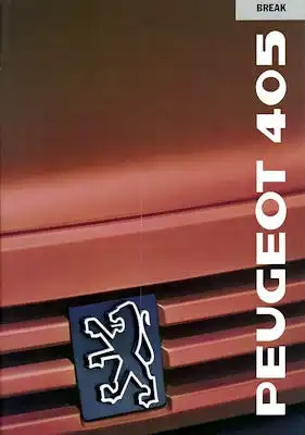 Peugeot 405 Break Prospekt 1989
