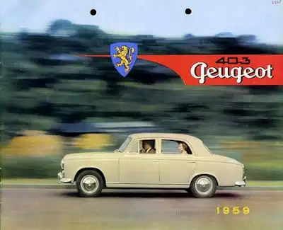 Peugeot 403 Prospekt 1959