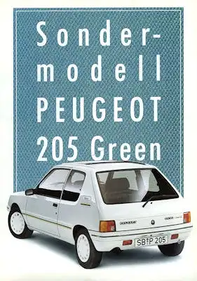 Peugeot 205 Green Prospekt 1989