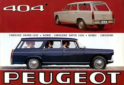 Peugeot 404 Kombi Prospekt 1965