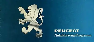 Peugeot Nutzfahrzeug Programm 1975