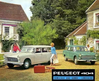 Peugeot 404 Kombi Prospekt 1964