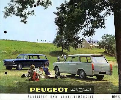 Peugeot 404 Kombi Prospekt 1963