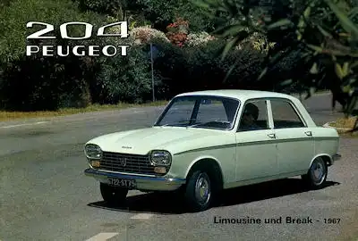Peugeot 204 Prospekt 1967