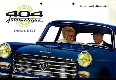Peugeot 404 Automatique Prospekt 1967