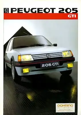 Peugeot 205 GTI Prospekt 1986