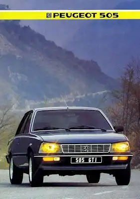 Peugeot 505 Prospekt 1985 f