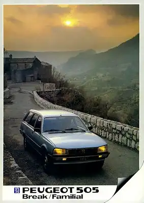 Peugeot 505 Kombi Prospekt 1983