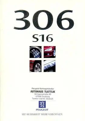 Peugeot 306 S 16 Prospekt 4.1997
