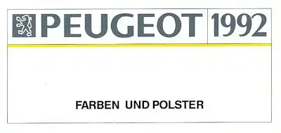 Peugeot Farben 11.1991