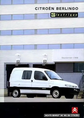 Citroen Berlingo Electrique Prospekt ca. 1998