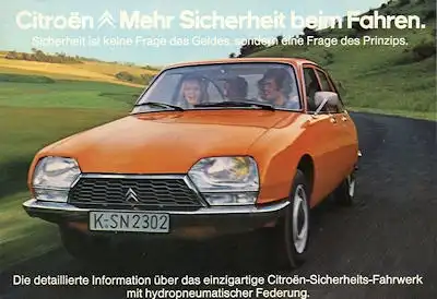 Citroen GS Special Prospekt ca. 1976