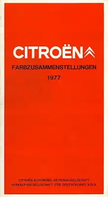 Citroen Farben 1977