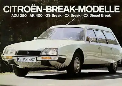 Citroen Break Modelle Programm 11.1976