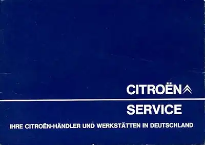 Citroen Service Deutschland 1978