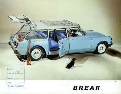 Citroen DS Break Prospekt 2.1961