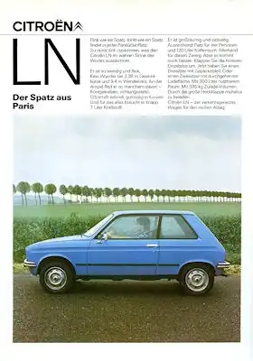 Citroen LN Prospekt 9.1978