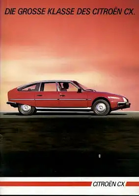 Citroen CX Prospekt 7.1984