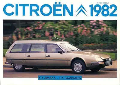 Citroen CX Breaks / Familiales Prospekt 1982