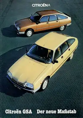 Citroen GSA Prospekt 11.1980