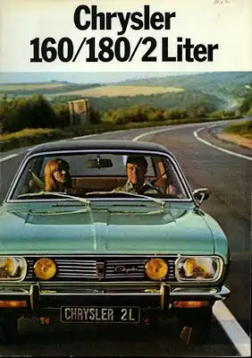 Chrysler 160 / 180 2 Liter Prospekt 1975