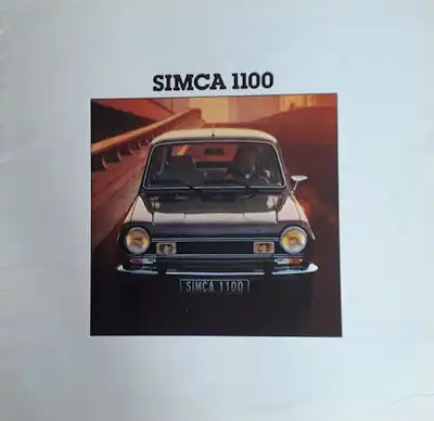 Simca 1100 Prospekt 2.1978