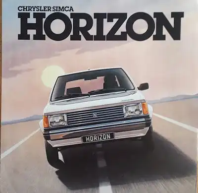 Simca Horizon Prospekt 8.1978