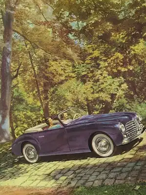 Simca 8 Sport Cabriolet Prospekt 1950 e