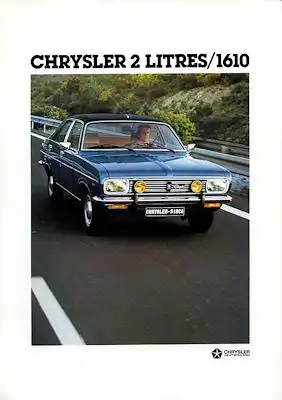 Chrysler 1610 2 Liter Prospekt 1978