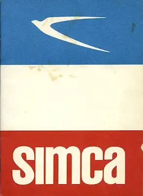 Simca Schweiz Vertreter Verzeichnis 1960er Jahre