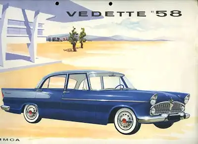 Simca Vedette Prospekt 1958 f
