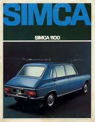 Simca 1100 Prospekt 9.1968