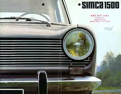 Simca 1500 Prospekt ca. 1966