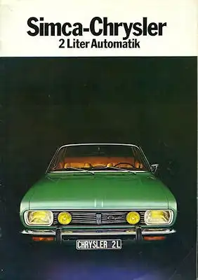 Chrysler 2 Liter Automatik Prospekt 1975