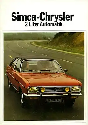 Chrysler 2 Liter Automatik Prospekt 1974