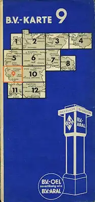 B.V. Karte 9 1930er Jahre