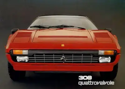 Ferrari 308 quattrovalvole GTS GTB Prospekt 1982/83