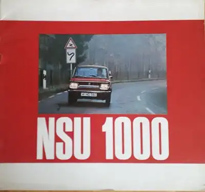 NSU 1000 Prospekt ca. 1968