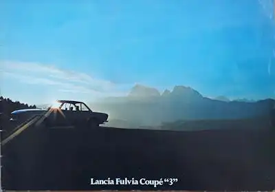 Lancia Fulvia Coupe 3 Prospekt ca. 1975